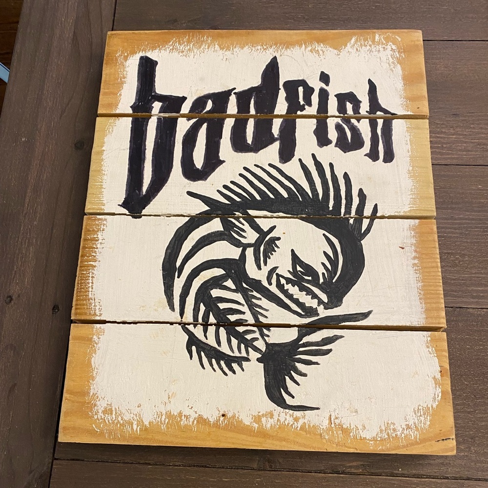 Wood Badfish Sign